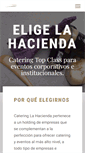 Mobile Screenshot of cateringlahacienda.es